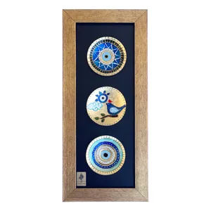 تابلو ویترای میدیس آرت مدل چشم نظر کد 1005