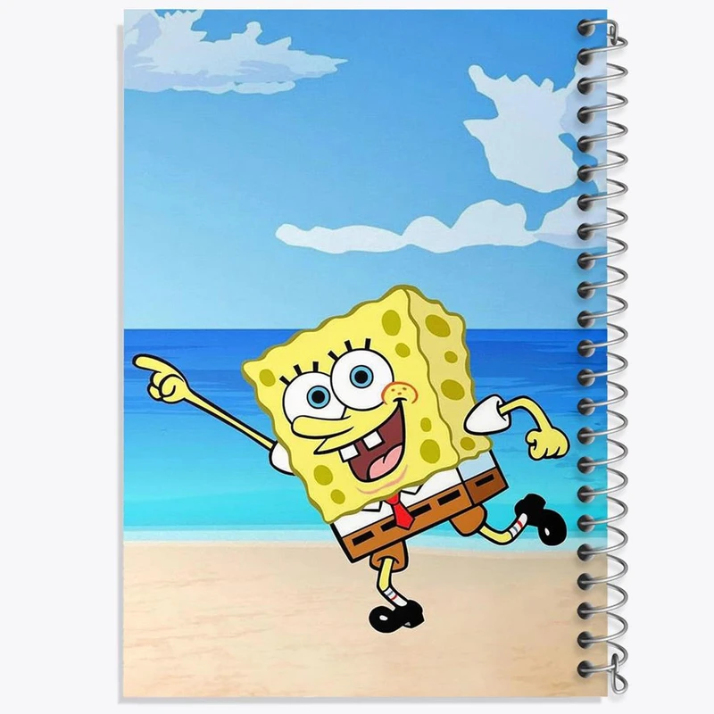 دفتر مشق 100 برگ خندالو طرح باب اسفنجی کد 4734