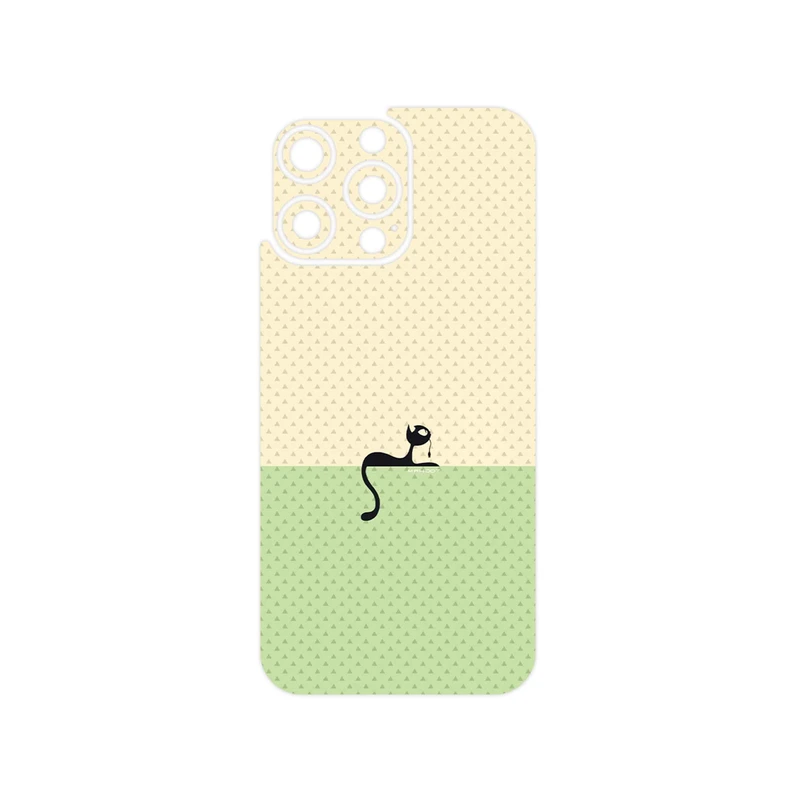 برچسب پوششی ماهوت مدل Minimal Internet Cat Icon مناسب برای گوشی موبایل اپل iPhone 16 Pro Max