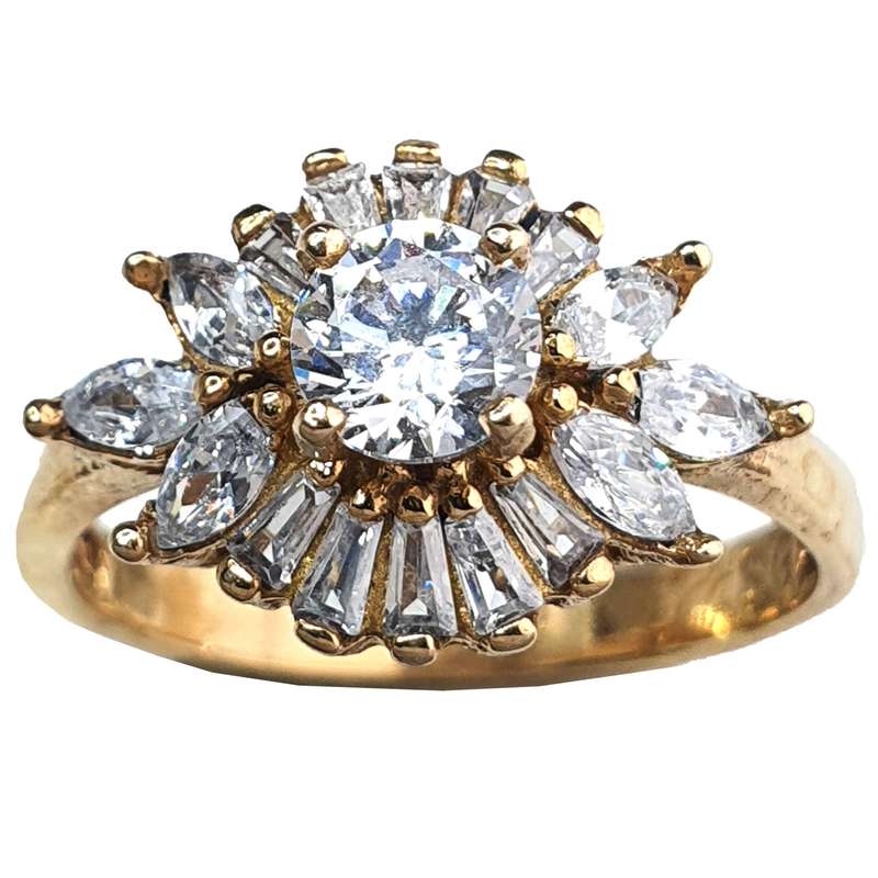 انگشتر زنانه طرح خورشید