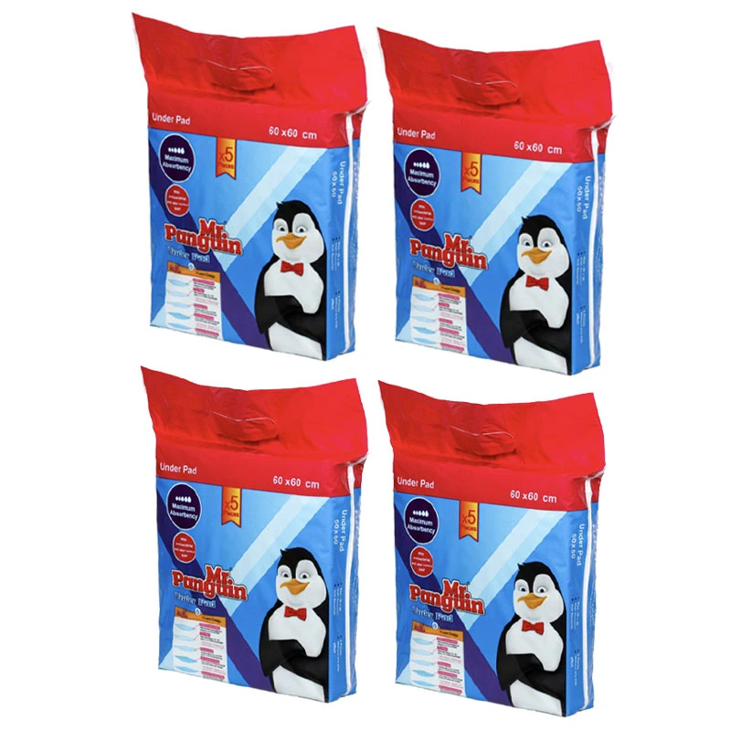 پد بهداشتی سگ و گربه مستر پنگوئن مدل ۶۰۶۰ چهار بسته ۵ عددی