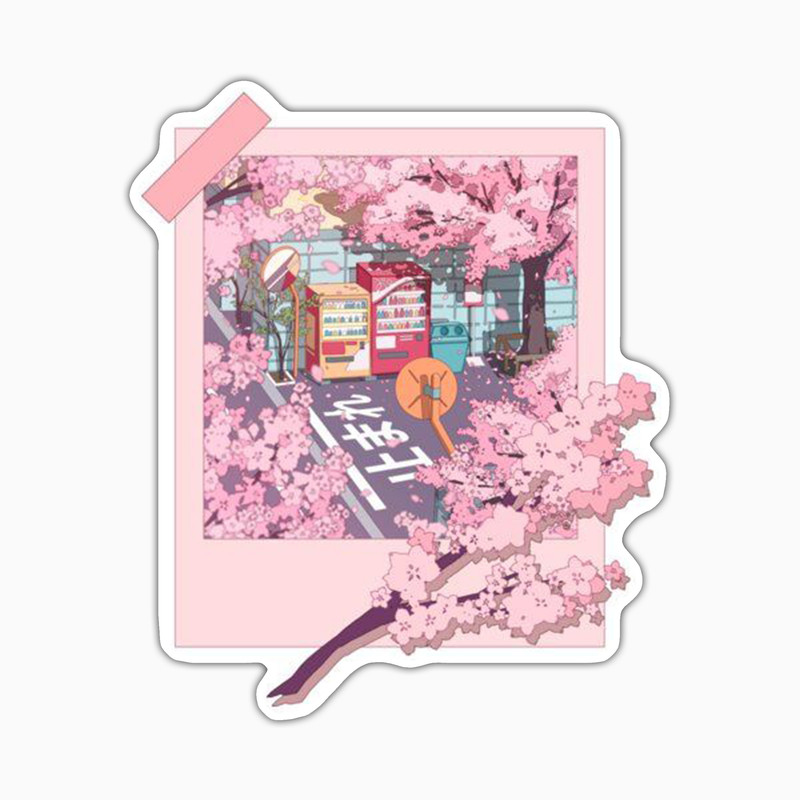 استیکر لپ تاپ و موبایل بووم طرح Tokyo Street کد UV002
