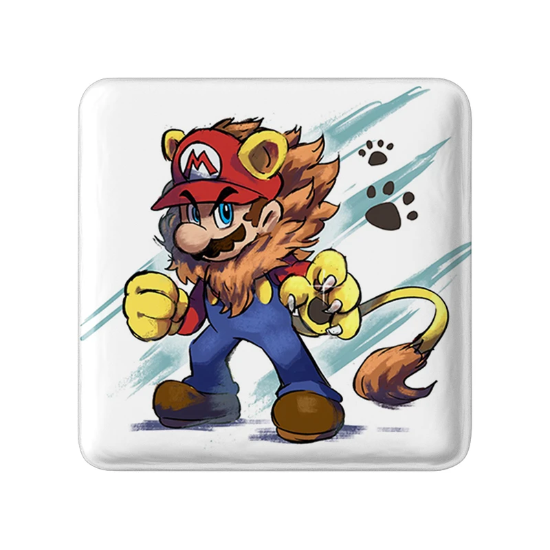 پیکسل خندالو طرح (Mario) بازی سوپر ماریو مدل مربعی کد 31522