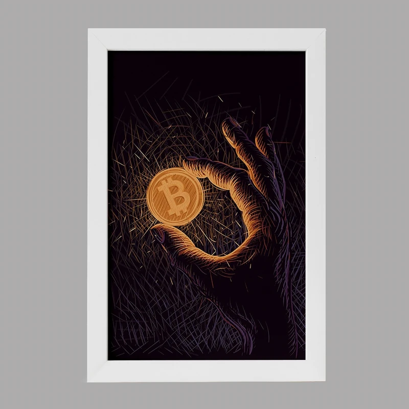 تابلو خندالو مدل بیت کوین (Bitcoin) کد F2493