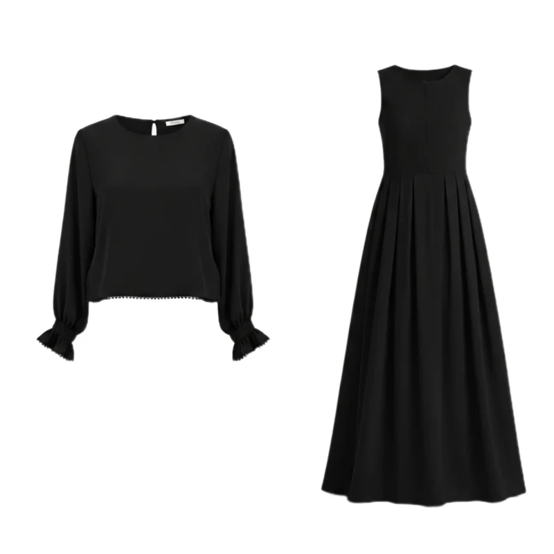 ست رویه و سارافون رسمی زنانه مدل ۱۱۰