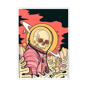 استیکر تزئینی موبایل و تبلت ماسا دیزاین مدل AS169 SKULL