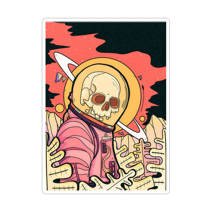 استیکر تزئینی موبایل و تبلت ماسا دیزاین مدل AS169 SKULL