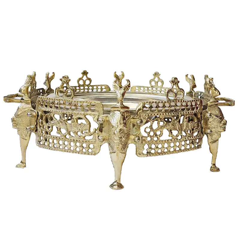 منقل برنجی مدل گوزنی