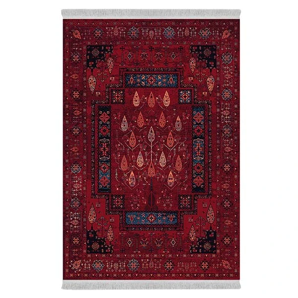 فرش پارچه‌ای دفه مدل فرشینه طرح مدرن کد 215