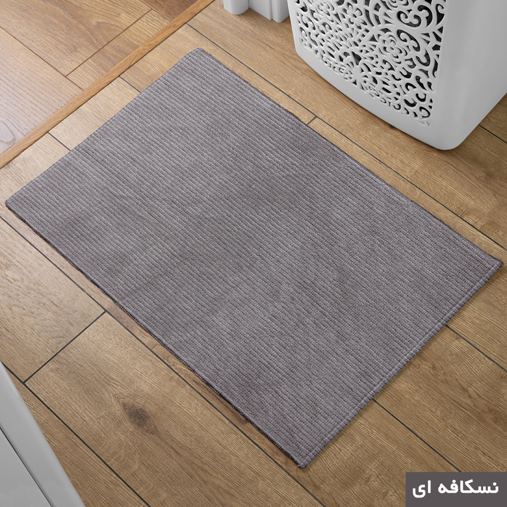 پادری شاران هوم مدل اسفنج دار طرح مخمل راه راه فانتزی سایز 50×80 سانتی متر