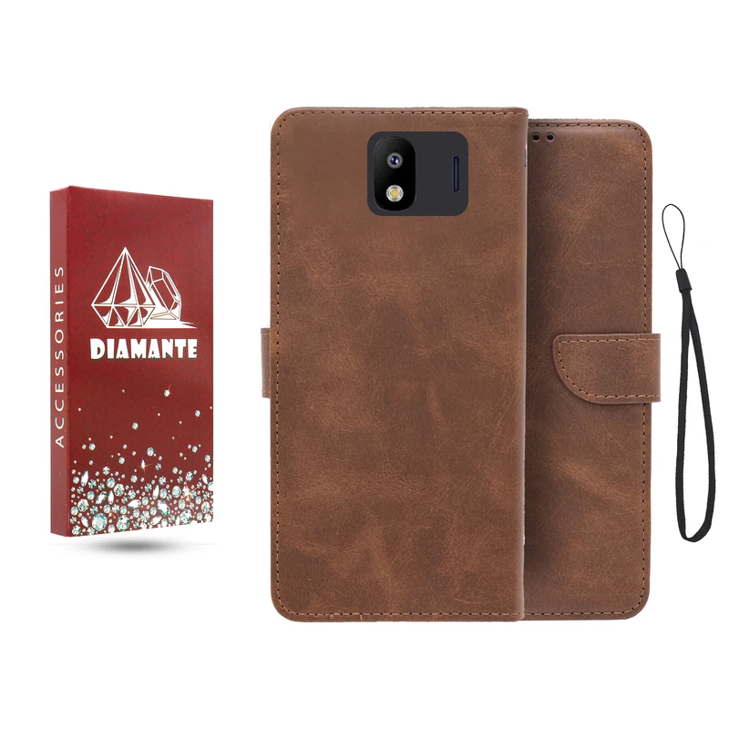 کیف کلاسوری دیامانته مدل جاکارتی مناسب برای گوشی موبایل شیائومی Redmi Note 14 5G به همراه بند آویز