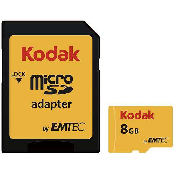 کارت حافظه microSDHC امتک کداک کلاس 10 استاندارد UHS-I U1 سرعت 85MBps 580X ظرفیت 8 گیگا بایت به همراه آداپتور SD کارت حافظه microSDHC امتک کداک کلاس 10 استاندارد UHS-I U1 سرعت 85MBps 580X ظرفیت 8 گیگا بایت به همراه آداپتور SD
