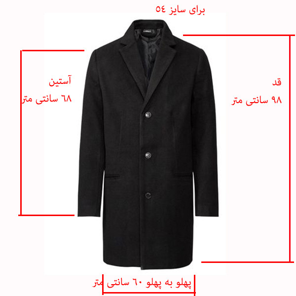 پالتو مردانه لیورجی مدل 3965413