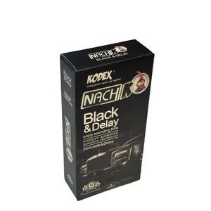 کاندوم تاخیری ناچ کدکس مدل Black&Delay بسته 12 عددی