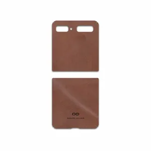 MAHOOT Matte-Natural-Leather Cover Sticker for Samsung Galaxy Z Flip