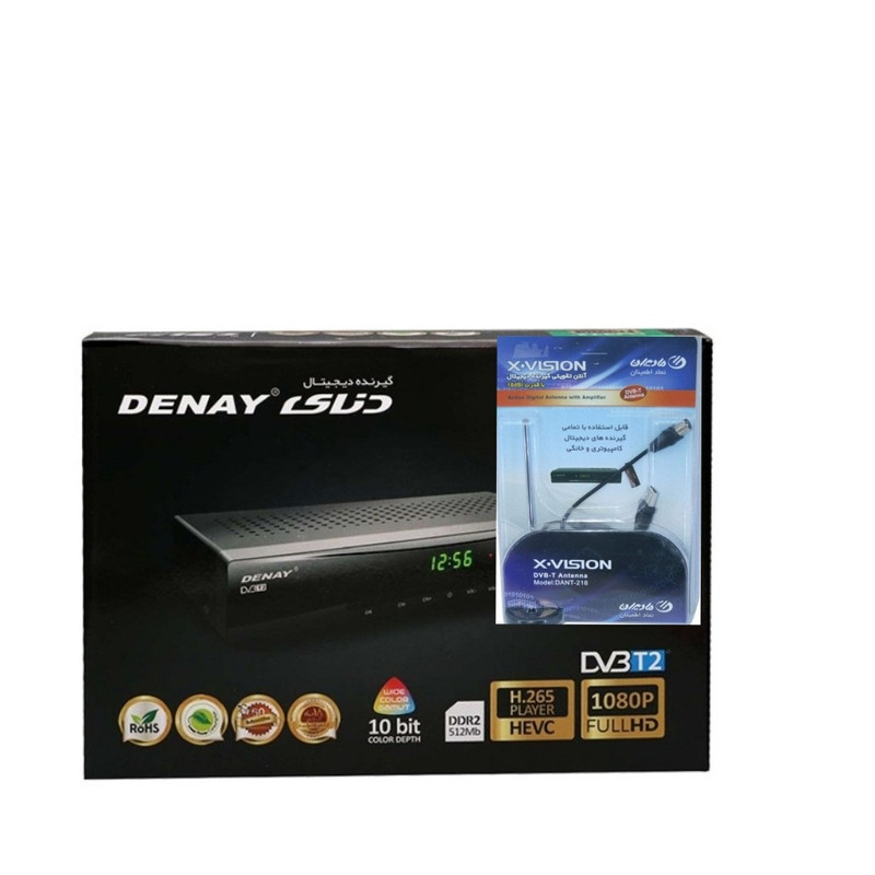 گیرنده دیجیتال دنای مدل H.265-ANTEN