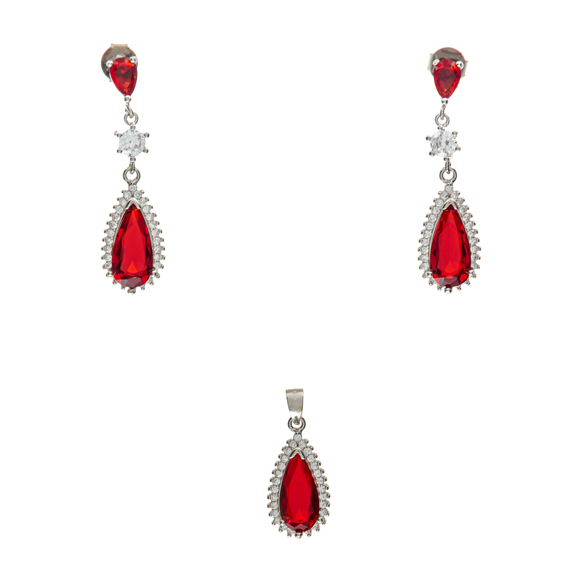  نیم ست نقره زنانه کد 1369M112