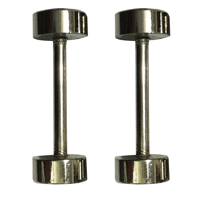 یراق چرم دوزی مدل دنبلی کد Dumble-2x-Steel بسته 2 عددی