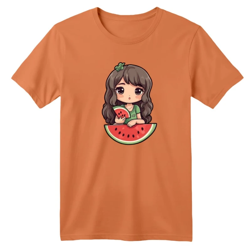 تی شرت آستین کوتاه بچگانه مدل دخترک یلدایی کد 36