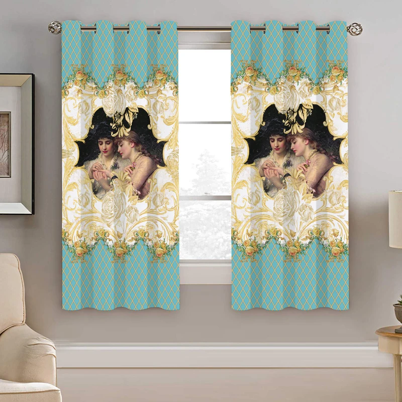 پرده نیروانا طرح قاب عکس مدل هازان کد 8807 سایز 140×200 سانتی متر