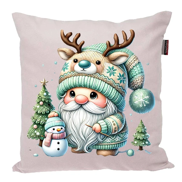 کوسن پاد آفرین مدل کریسمس طرح عروسکی زمستانی کد PK30356