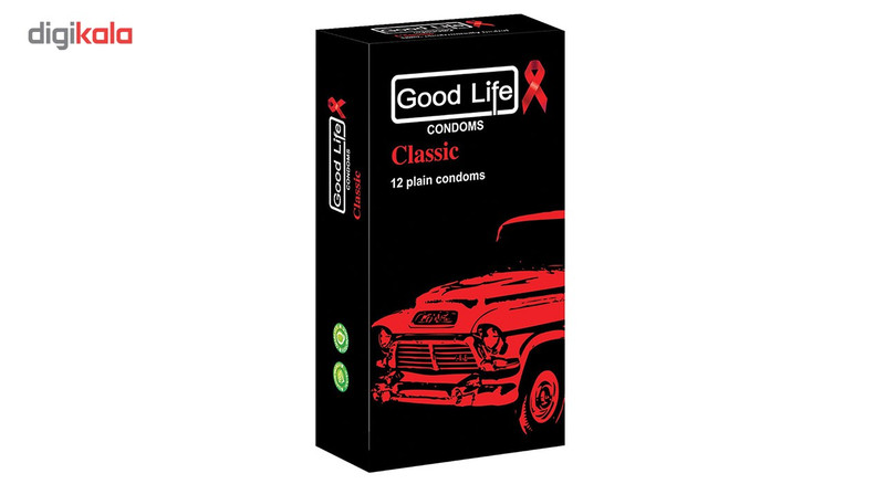 کاندوم گودلایف مدل کلاسیک classic بسته 12 عددی
