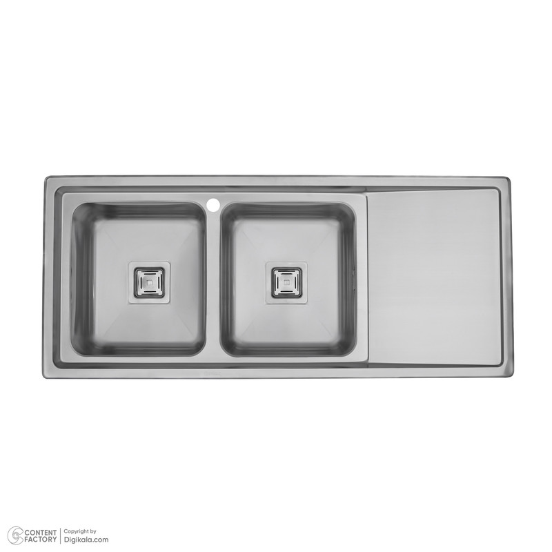 سینک ظرفشویی استیل بیمکث مدل 843 توکار