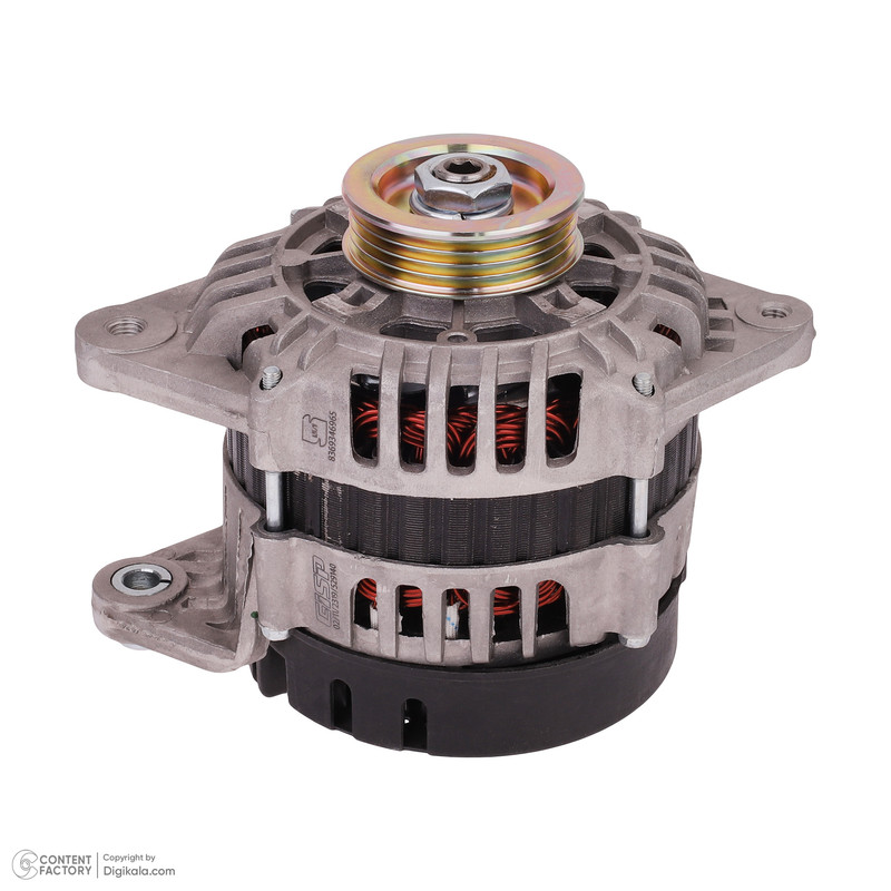 دینام جی ای اس پی کد ۵۲۹۱۴۰ مدل ۹۰ آمپر ۴ شیار استاتور ۶ سیم مناسب برای تیبا و پراید یورو4