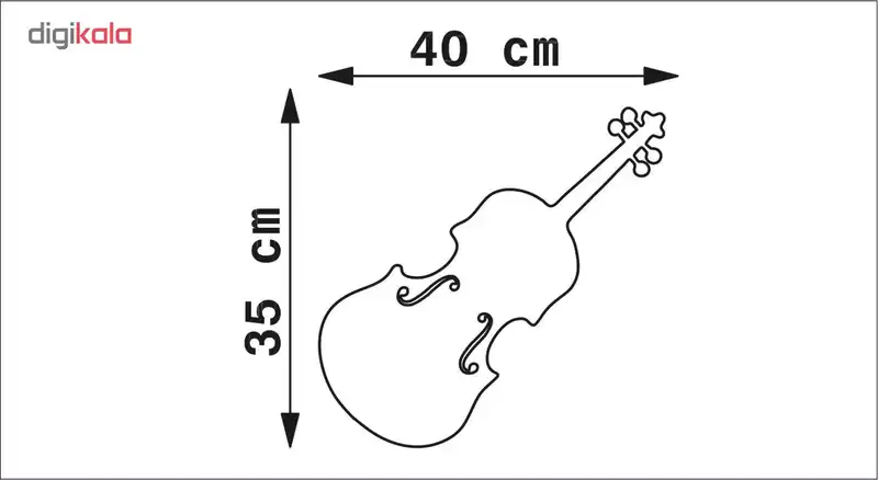 آیینه پلکسی پرشین استیکر طرح ویولن