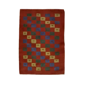 گبه دستباف یک ونیم متری مدل بافت قشقای شیراز کد NKP.Z.N83