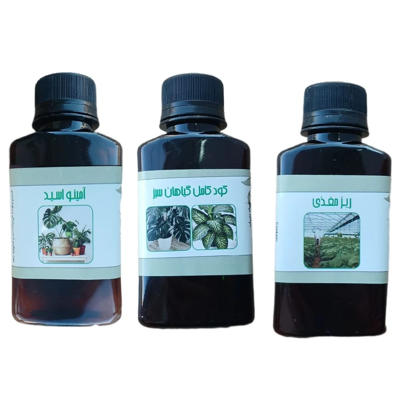 کود مایع امینو اسید و ریز مغذی و کود کامل گیاهان سبز مدل life drop حجم 110 میلی لیتر