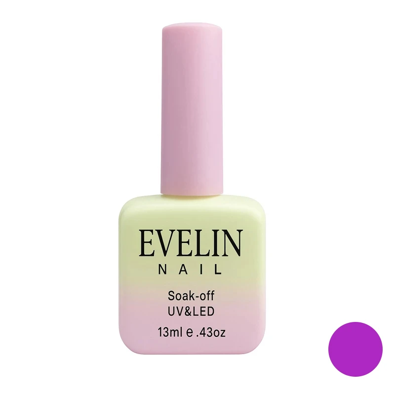 لاک ژل براق ناخن اولاین مدل 13M شماره 65 رنگ بنفش