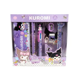 ست لوازم التحریر مدل 8026 طرح كرومي مجموعه 8 عددی