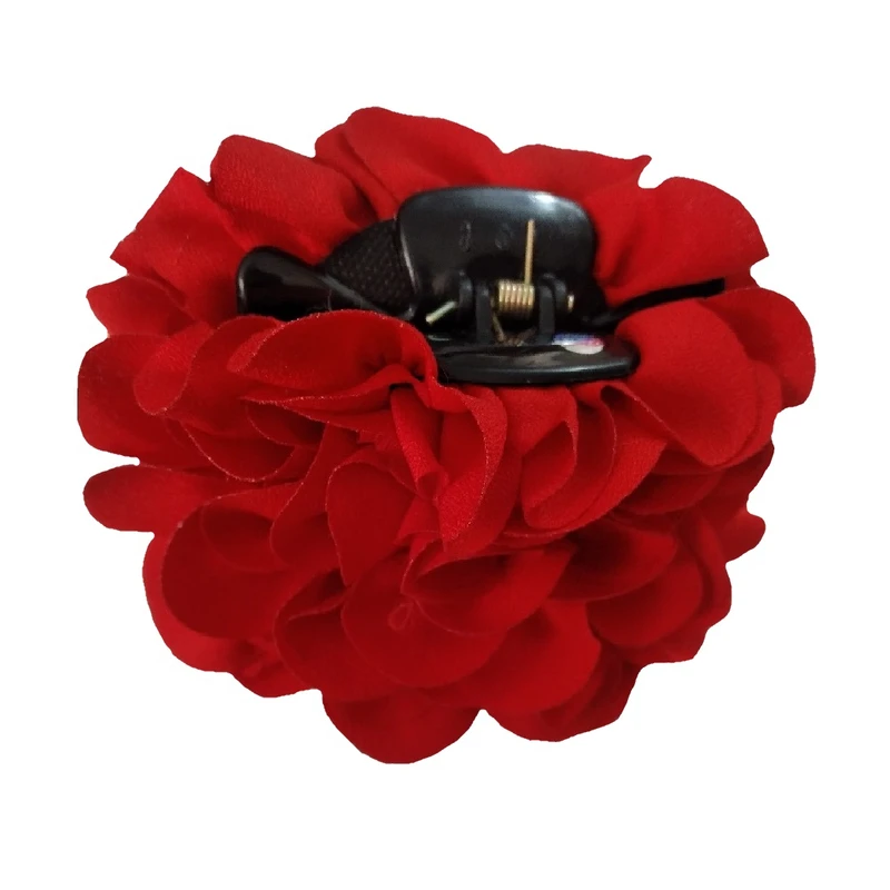 کلیپس مو زنانه مدل گل پارچه ای کد AZX412