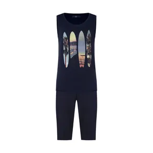 ست تاپ و شلوارک ورزشی مردانه جامه پوش آرا مدل 4021019331-99