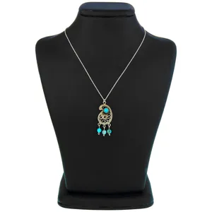 گردنبند نقره زنانه گالری عزیزی طرح بته جقه