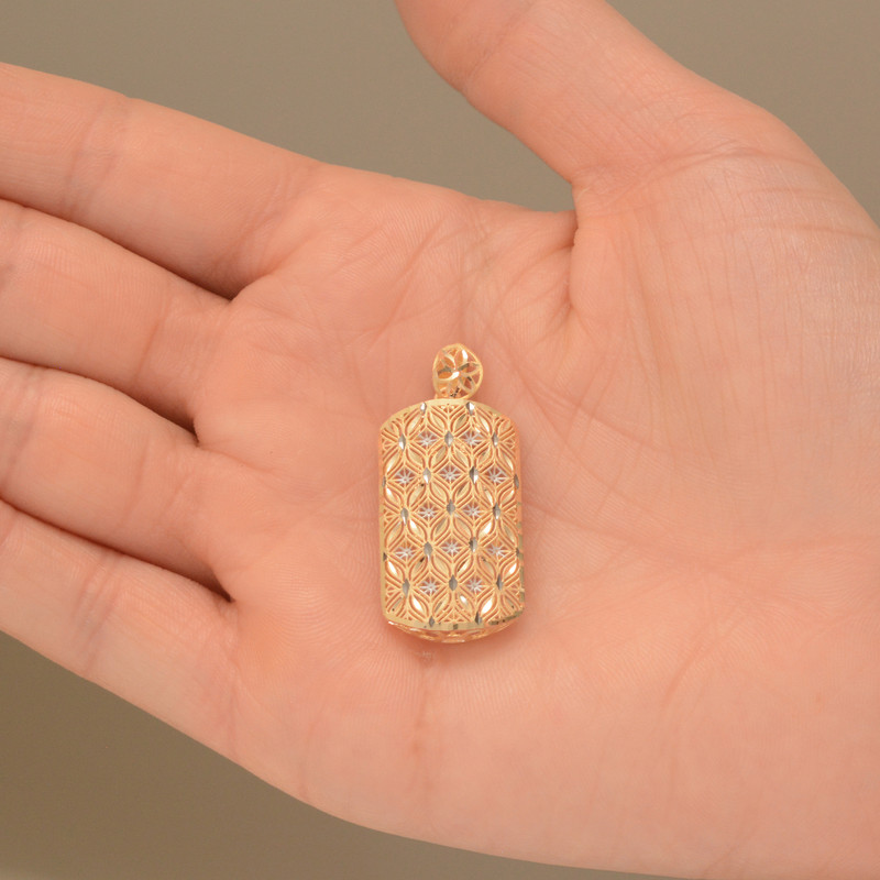 نیم ست طلا 18 عیار زنانه طلای مستجابی مدل آوا کد 6702