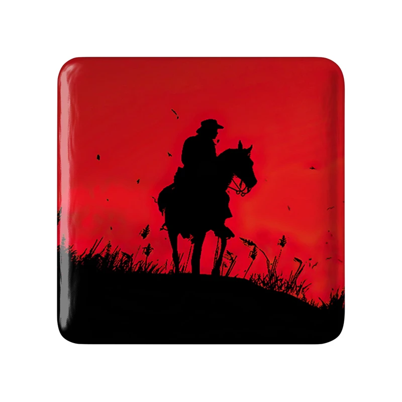 مگنت خندالو طرح بازی رد دد Red Dead مدل مربعی کد 30124