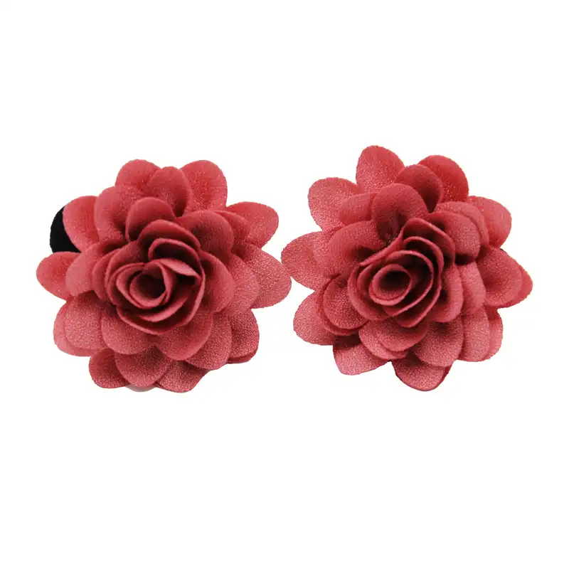 کش مو دخترانه مدل گل بسته 2 عددی