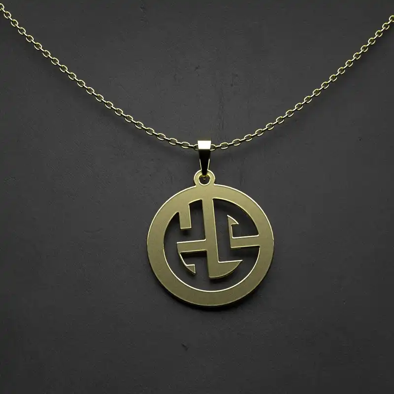 گردنبند طلا 18 عیار زنانه مدوپد مدل اسلیمی کد CA11059