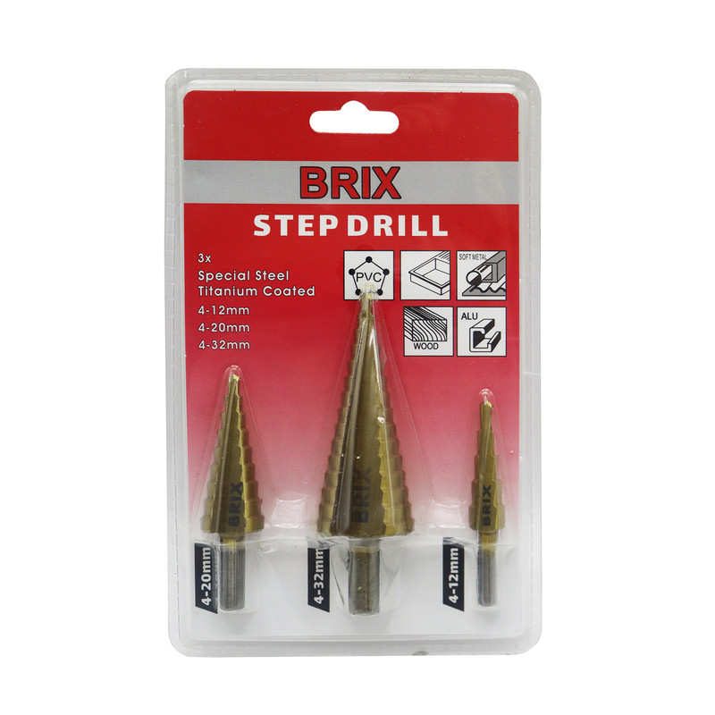 مته کاجی بریکس مدل YP-4-12/4-20/4-32MM مجموعه 3 عددی