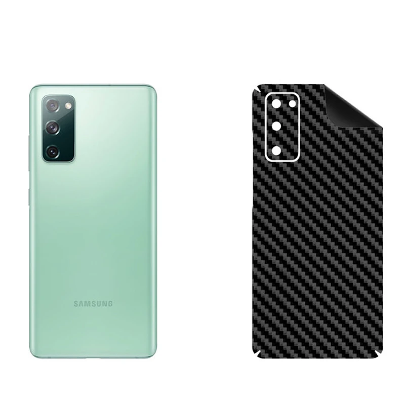 برچسب پوششی بستور مدل BT-Fiber طرح فیبر کربن مناسب برای گوشی موبایل سامسونگ Galaxy S20 FE