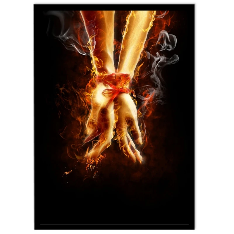 تابلو نوری بکلیت طرح عشق آتشین مدل B-S1605