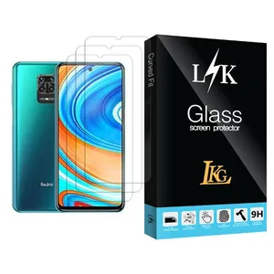 LKG LK Glass MIX003 Screen Protector For Xiaomi Redmi Note 9 Pro Max Pack Of 3