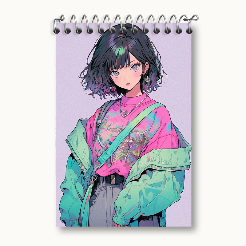 دفتر یادداشت 50 برگ خندالو مدل دخترانه کد F614