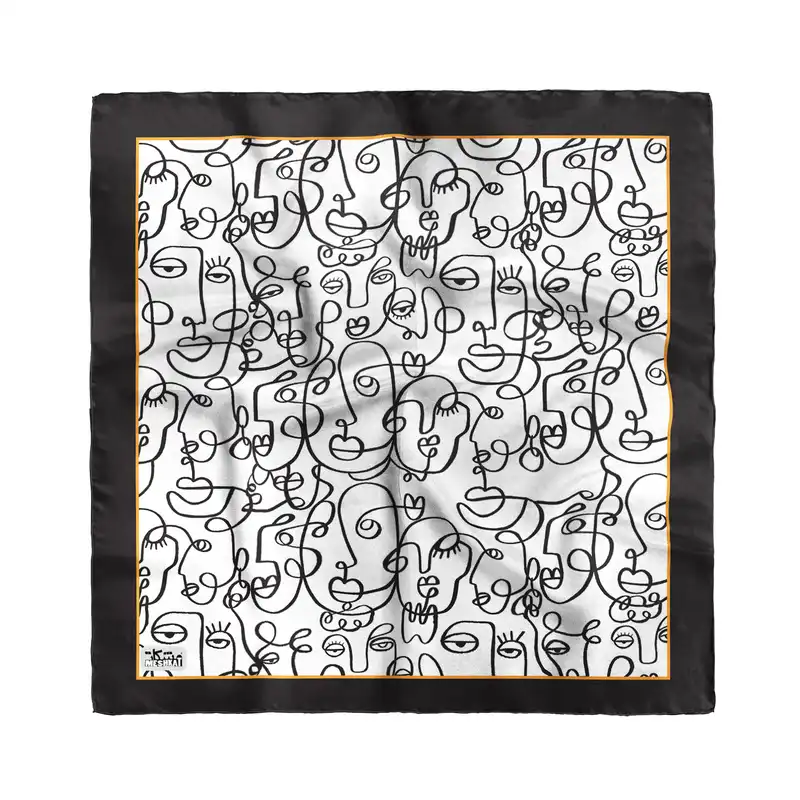 دستمال سر و گردن مشکات مدل H124