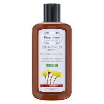 شامپو ضد شوره مو دیپ سنس مدل Willow Bark و Coltsfoot مناسب انواع مو حجم 200 میلی لیتر 