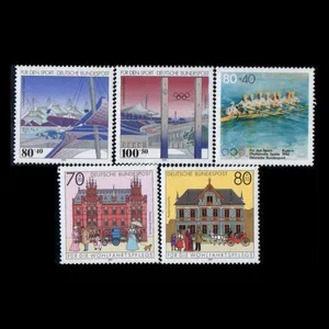 تمبر یادگاری مدل خارجی مجموعه 5 عددی 