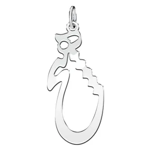 آویز گردنبند نقره زنانه ترمه ۱ طرح هیچ کد mas 00541