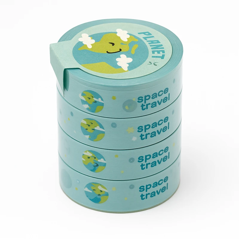 چسب نواری مدل واشی زمین عرض 1 سانتی متر بسته 4 عددی